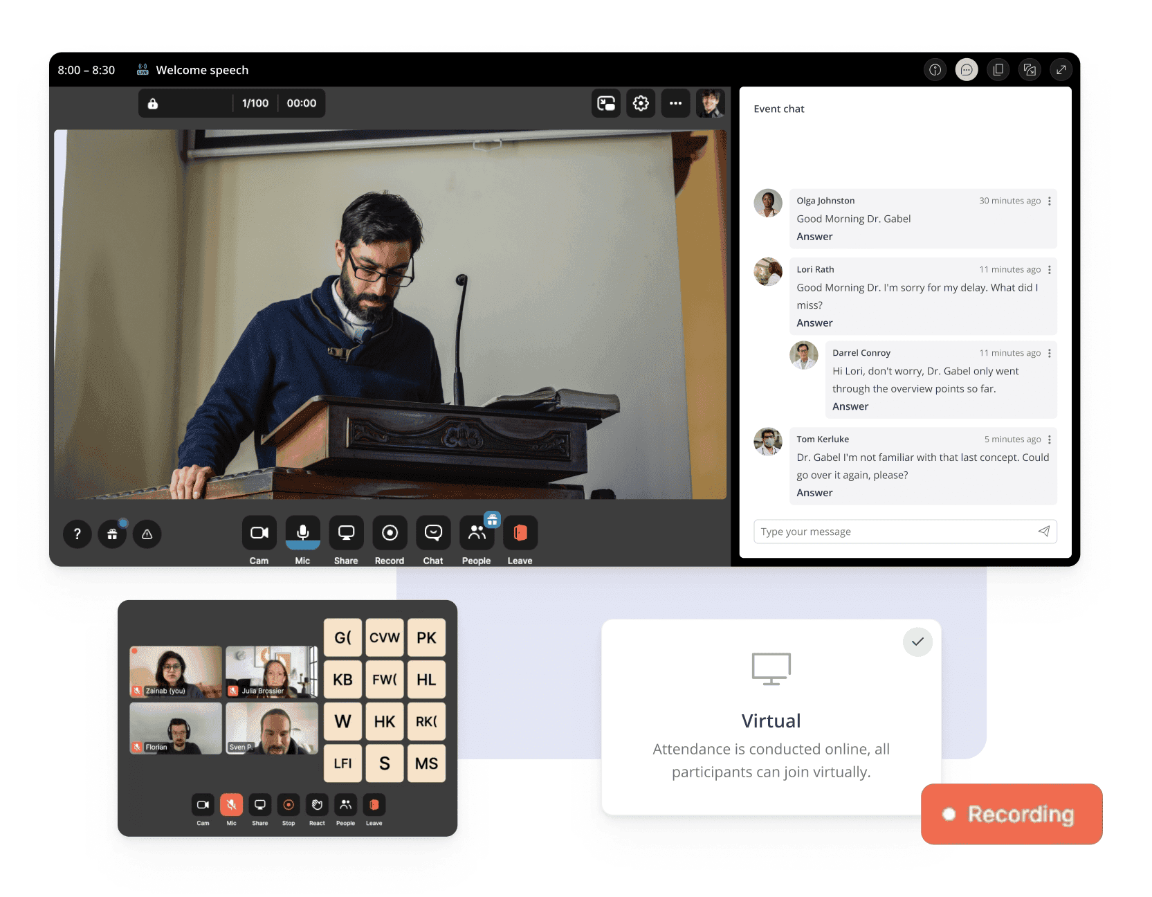Screenshots Video Meetings