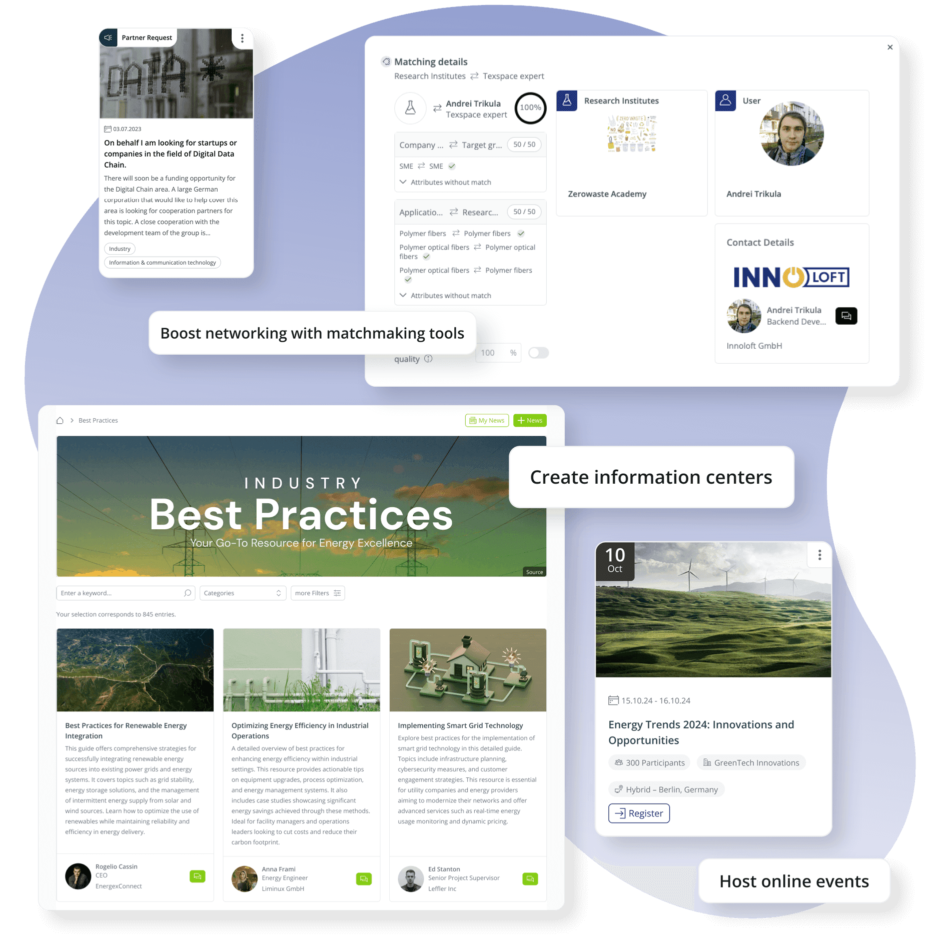 screenshot of LoftOS role management and packages to help you monetize your business networking platform