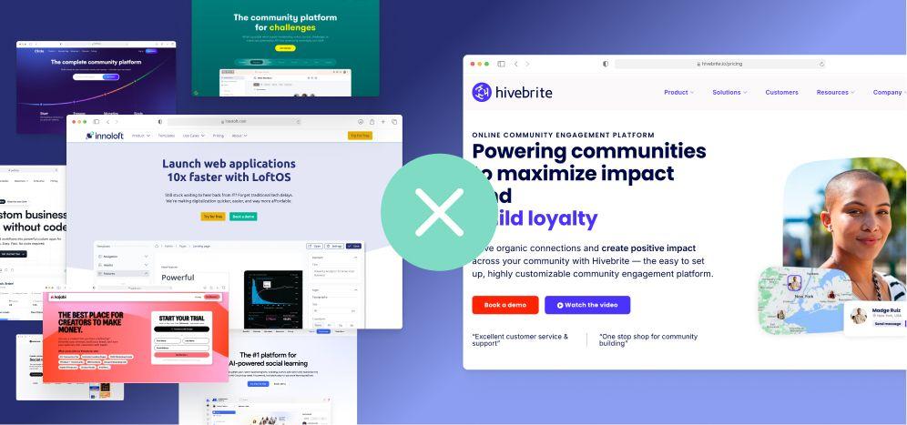 Zwei Kollegen lernen mehr über verschiedene Hivebrite-Alternativen