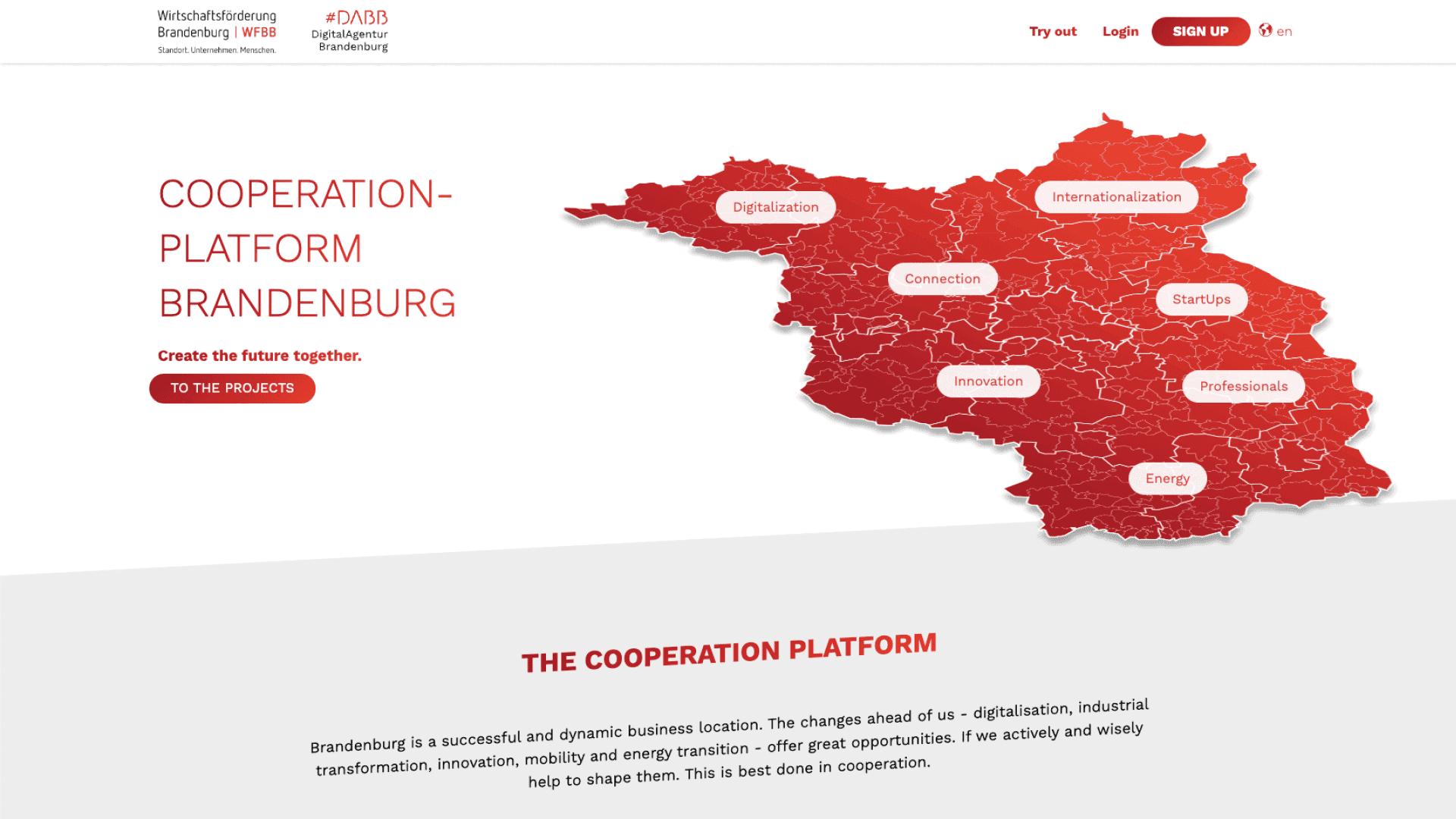 Brandenburg Economic Development Agency Platform