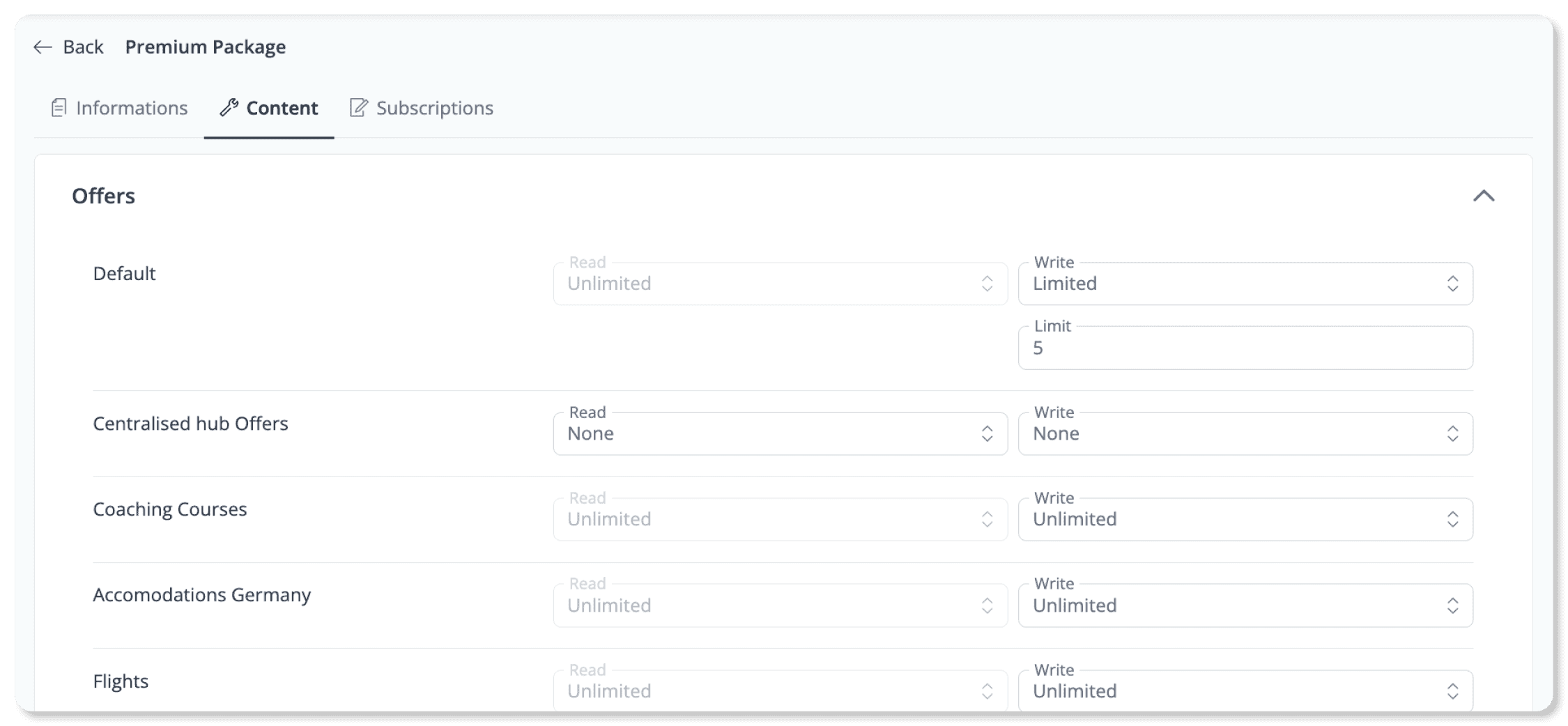 Manage the content of your LoftOS Application