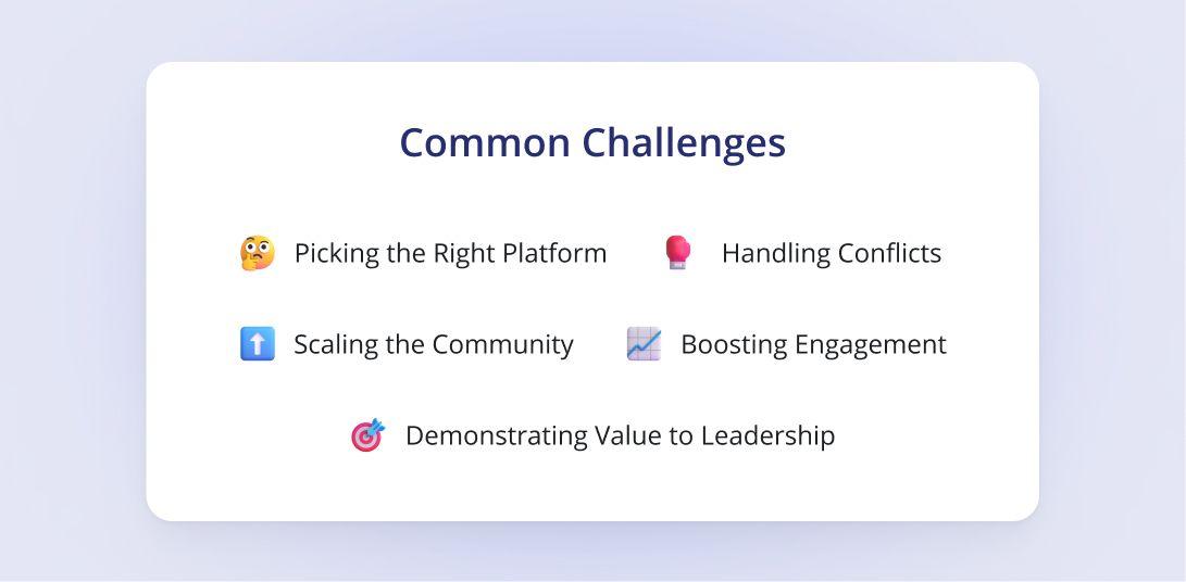 Common Challenges in Building a Community