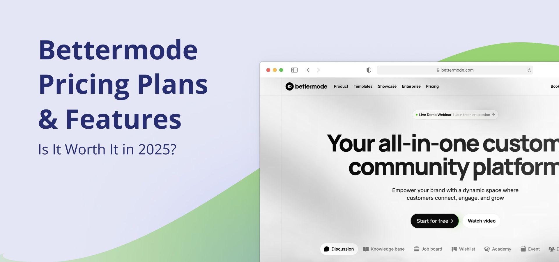Bettermode Pricing Plans & Features